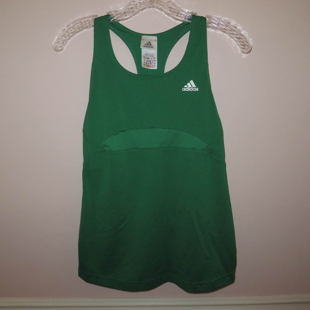 green adidas workout tank